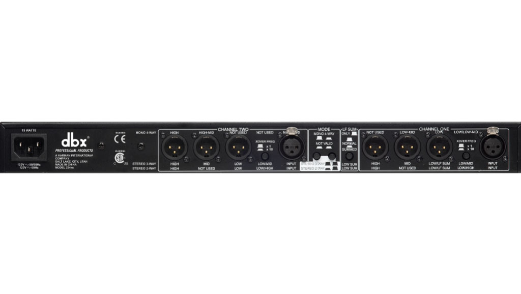 dbx 234xs Stereo 2/3 Way, Mono 4-Way Crossover