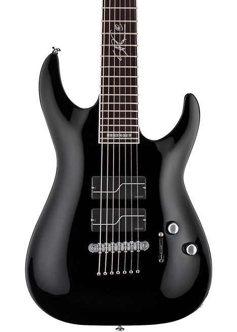 ESP Limited Edition 607B Stef Carpenter Seven String Electric Guitar - Black