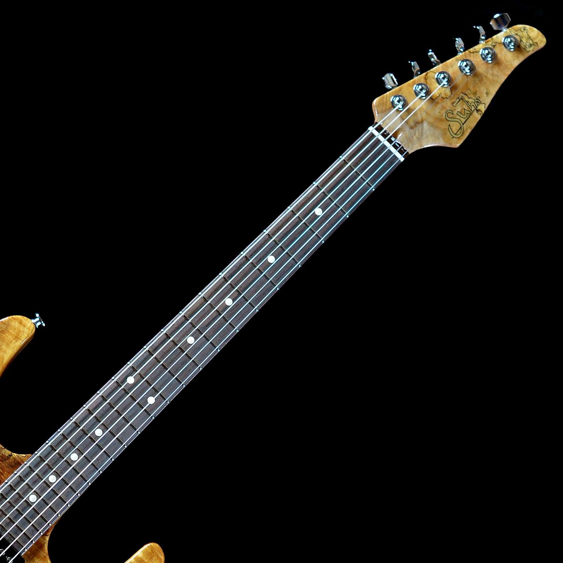 Suhr Modern Spalted Maple Natural Gloss 16 Inch Radius