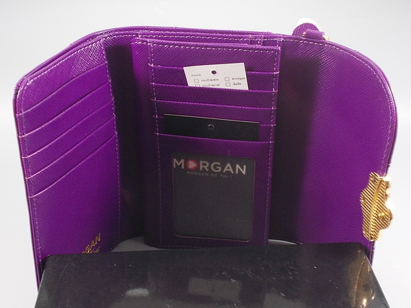 กระเป๋าสตางค์ MORGAN ม่วง ใหม่ แท้