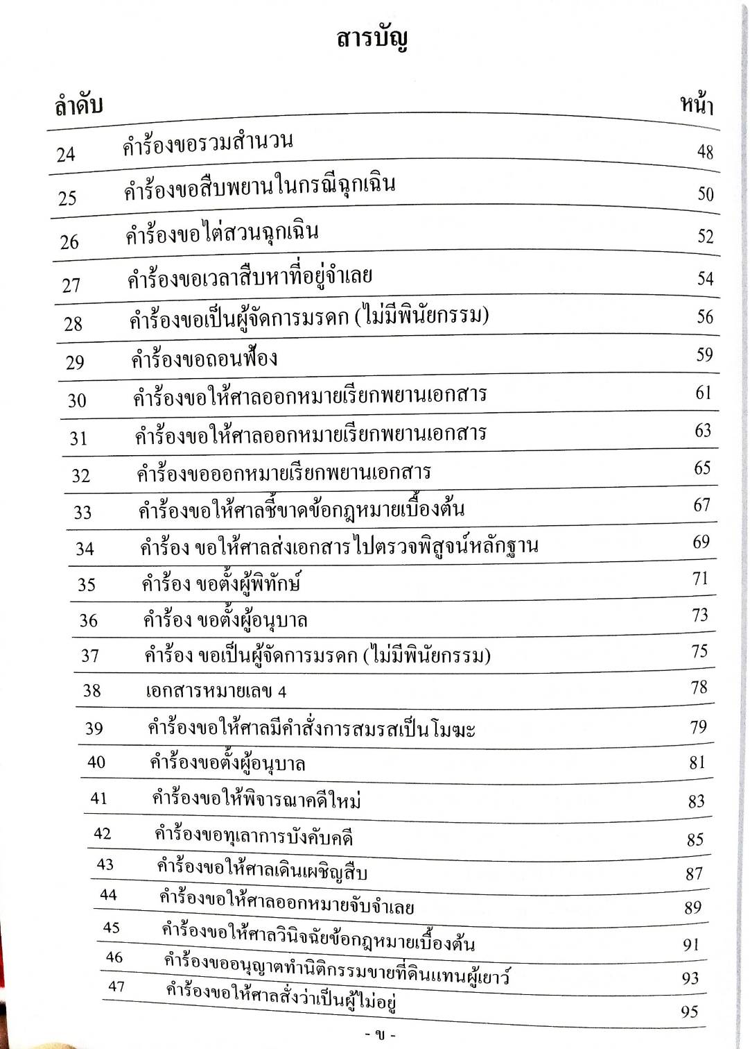 รวมคำร้อง คำขอ คำแถลง (พิมพ์ครั้งที่ 3)