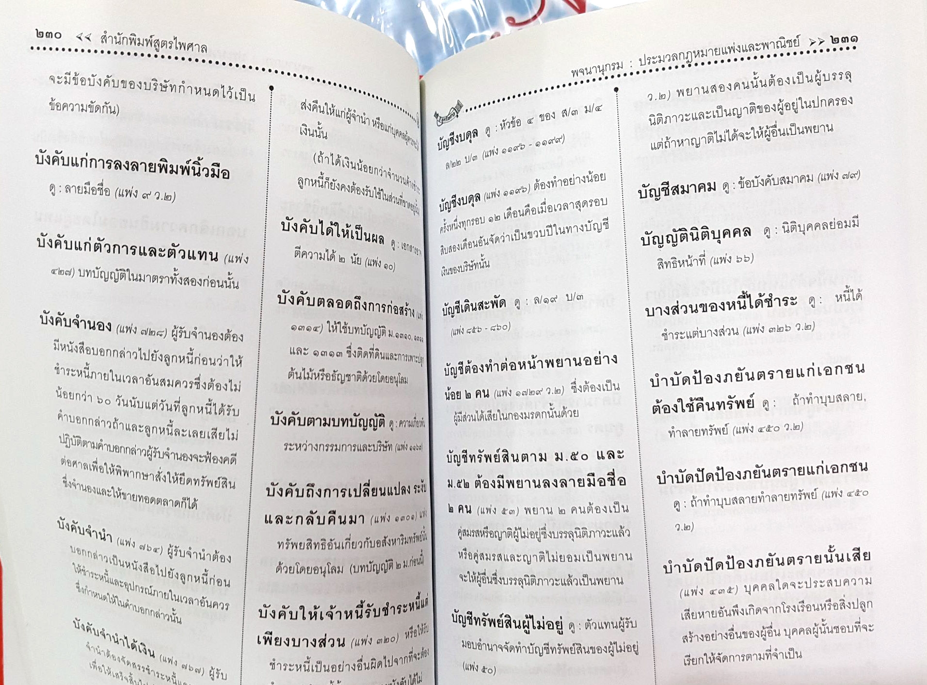 พจนานุกรม ประมวลกฎหมายแพ่งและพาณิชย์ ฉบับแรกในประเทศไทย (ปกแข็ง)