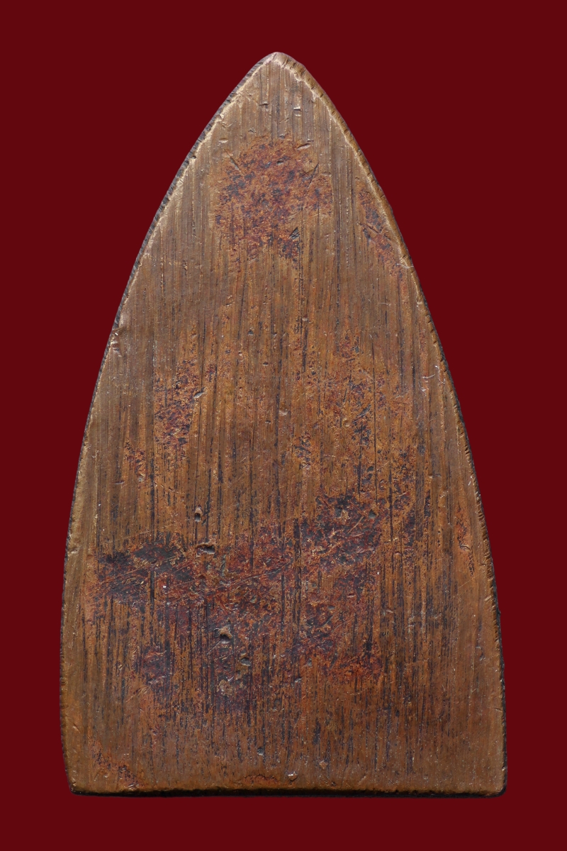 รูปหล่อหลวงปู่ทวด พิมพืใหญ่ปั้มซ้ำ วัดช้างไห้ เนื้อโลหะผสม ปี พ.ศ.2505