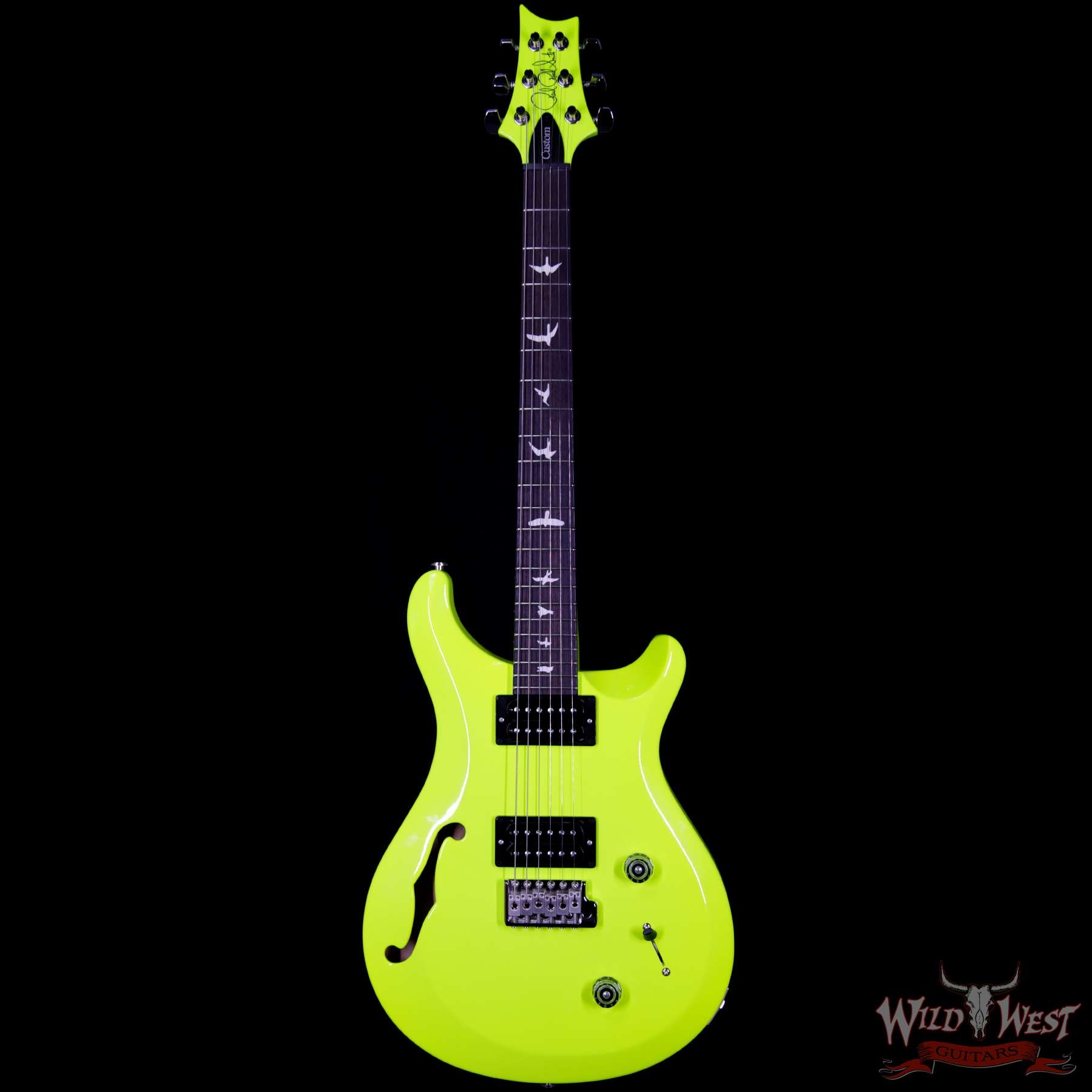 PRS S2 Custom 22 Semi-Hollow Rosewood Fretboard Neon Yellow
