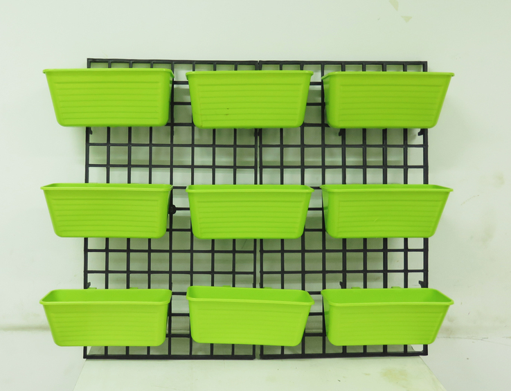 กระถางต้นไม้สวนแนวตั้งขนาดใหญ่พิเศษ สีเขียวอ่อน