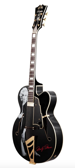 D Angelico Excel EXL-1 Marilyn Monroe Edition Hollowbody Guitar - Black
