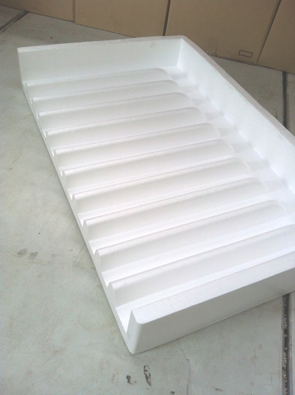 โฟมรางหัว(ไม่มีรู)+โฟมรางท้าย (มีรู) 1คู่