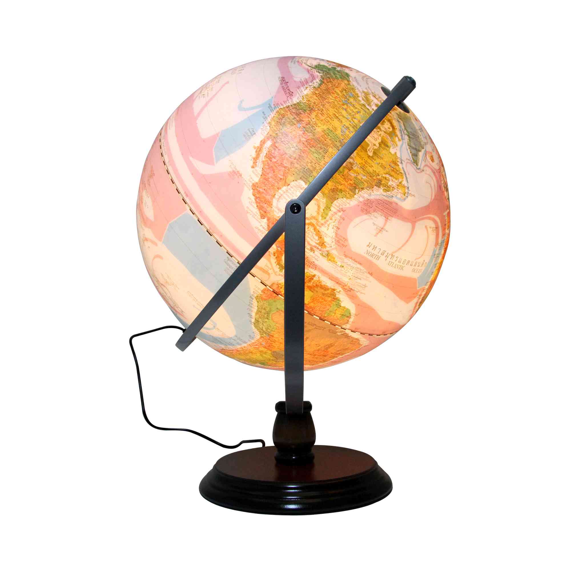 BENNON ลูกโลก 2 ภาษา ขนาด 12 นิ้วTopographical Map #ET-212LPW