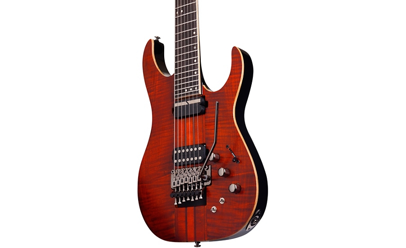 Schecter Guitar Research Banshee Elite-7 FR-S 7-String Electric Guitar Cats Eye Pearl