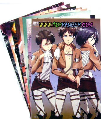 โปสเตอร์ Attack on Titan 5 (8ใบไม่ซ้ำ)