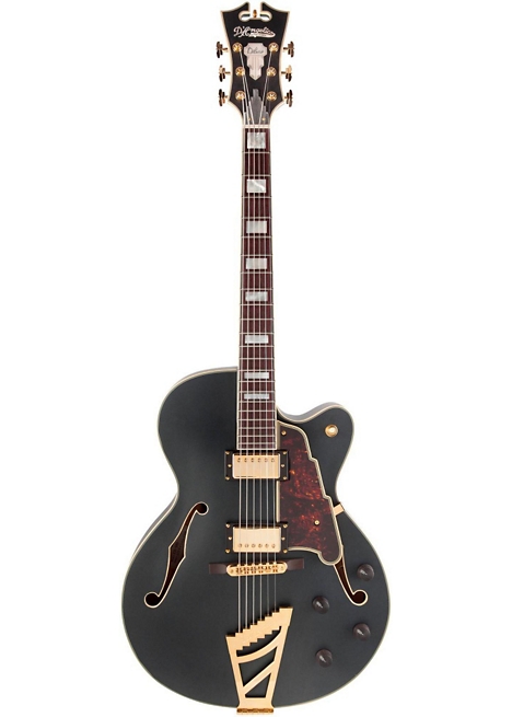 D Angelico EX-DH Deluxe Edition Hollowbody Electric Guitar - Midnight Matte