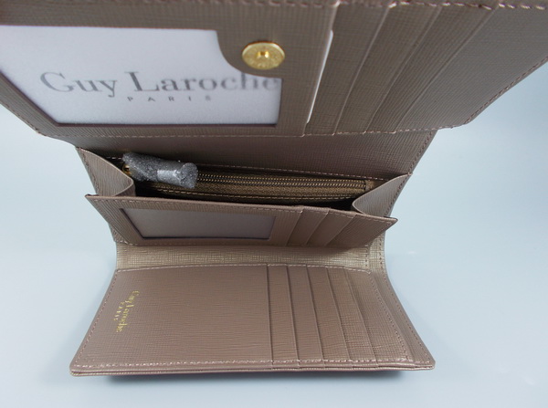 กระเป๋าสตางค์ Guy Laroche น้ำตาลทองเมทาลิก ใหม่ แท้