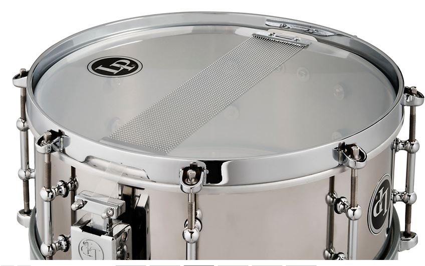 LP Stainless Steel Salsa Snare Drum 13 x 5.5 in. Stainless Steel / 12 x 4.5 in. Stainless Steel