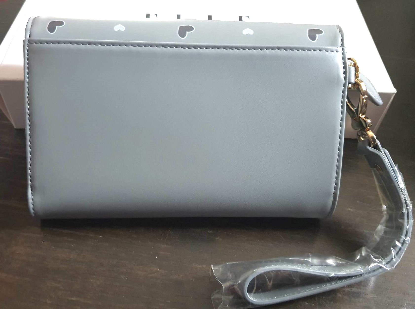 กระเป๋าสตางค์ ELLE เทา มีหู ใหม่ แท้