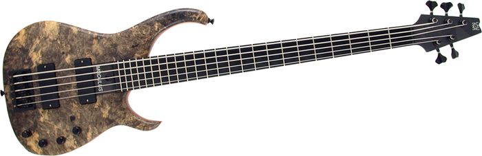 Modulus Guitars Quantum 5 5-String Electric Bass Buckeye Burl