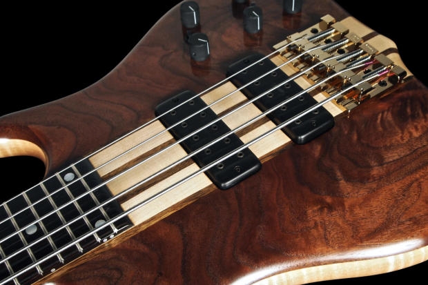 Ken Smith 2016 5TNV 5-String Bass Figured Walnut w/ 18v Preamp - Oil