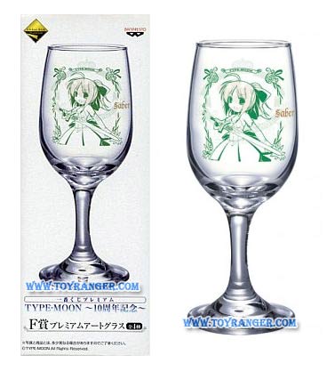 แก้วไวน์ Saber ชุดครบรอบ 10 ปี Type-Moon (แท้)