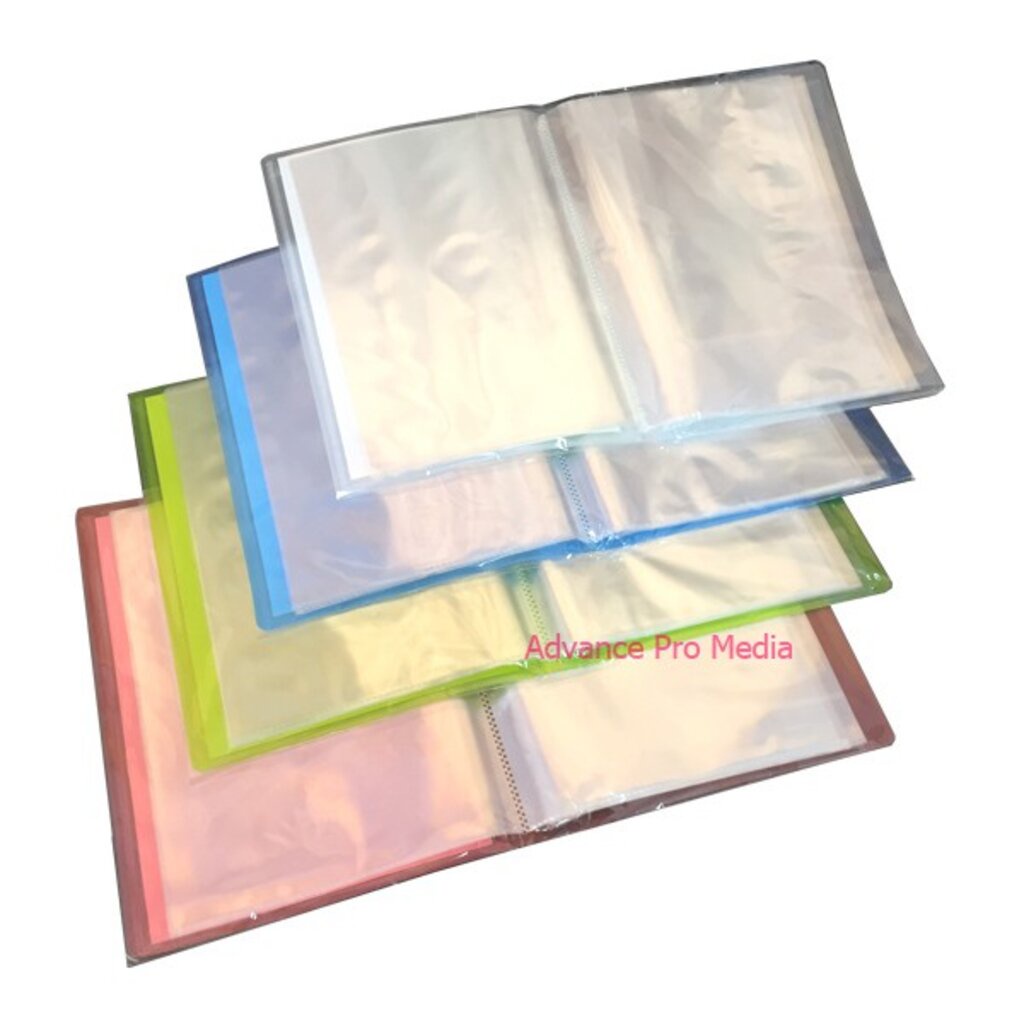 Flamingo แฟ้มโชว์เอกสาร 9084-A5 (40ไส้ มีให้เลือก 4 สี) ขนาด 16×22.5 ซม. ( A5) ** สอดปกด้านหน้าได้ **