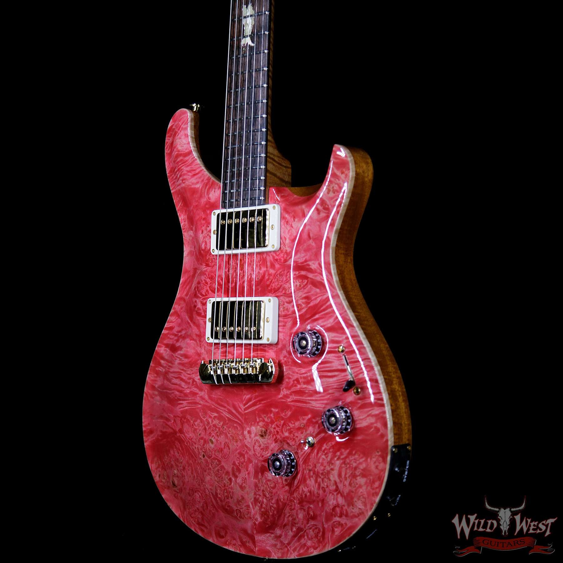 PRS Private Stock #8131 Custom 24 Piezo P24 Roasted Flame Maple Neck Brazilian Rosewood Board Bonnie Pink