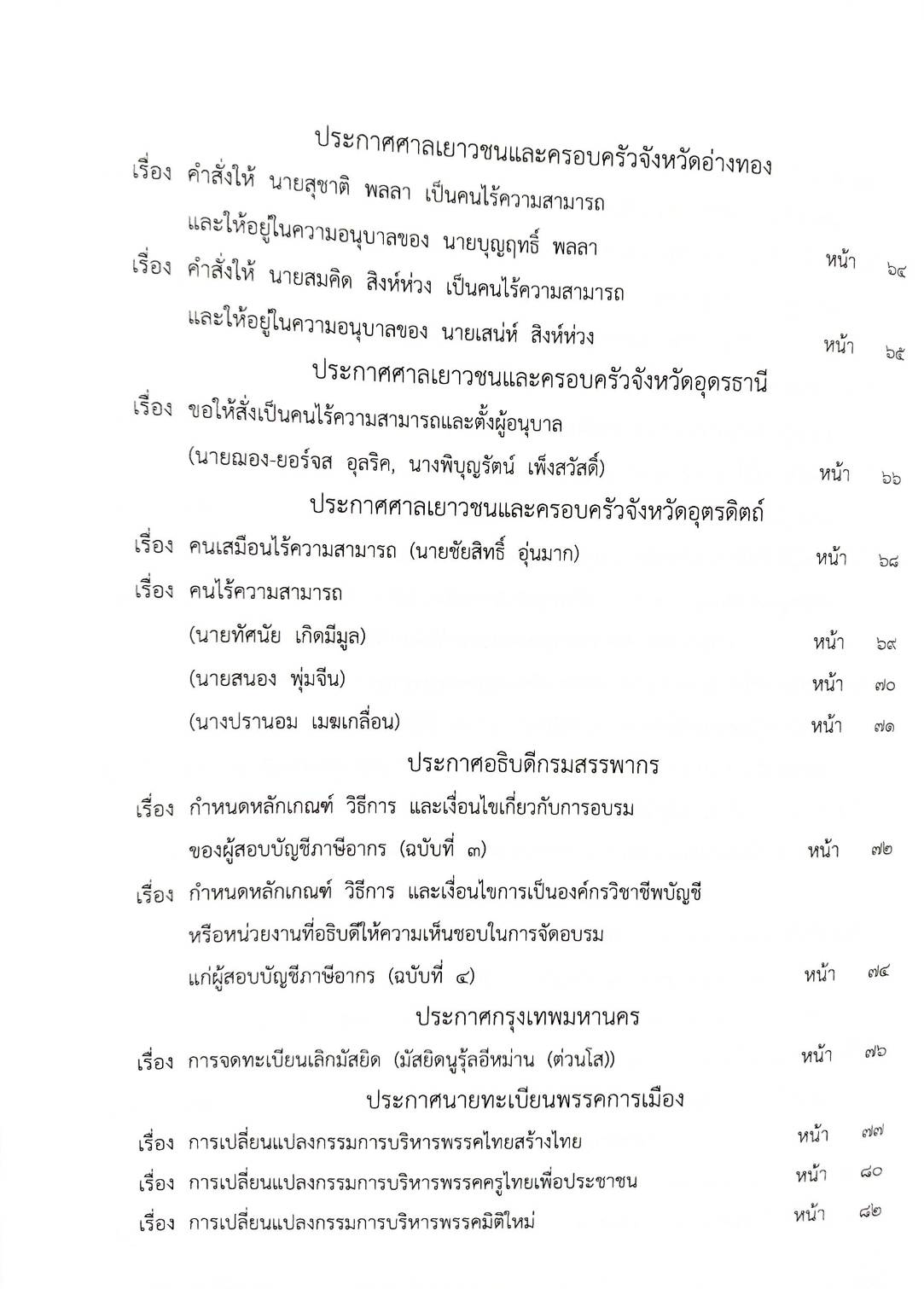 กฎหมายออกใหม่ ตอนที่ 46/67 ประกาศขนส่งทางบกฯ ฉ.2260 - 2262 ประกาศศาลเยาวชนและครอบครัวฯ สมาคม - มูลนิธิ