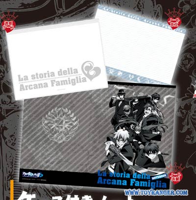 กระเป๋าซิปล็อคใส + สมุดโน๊ต La storia della Arcana Famiglia (แท้)
