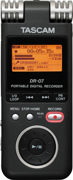 TASCAM DR-07 Portable Digital Recorder