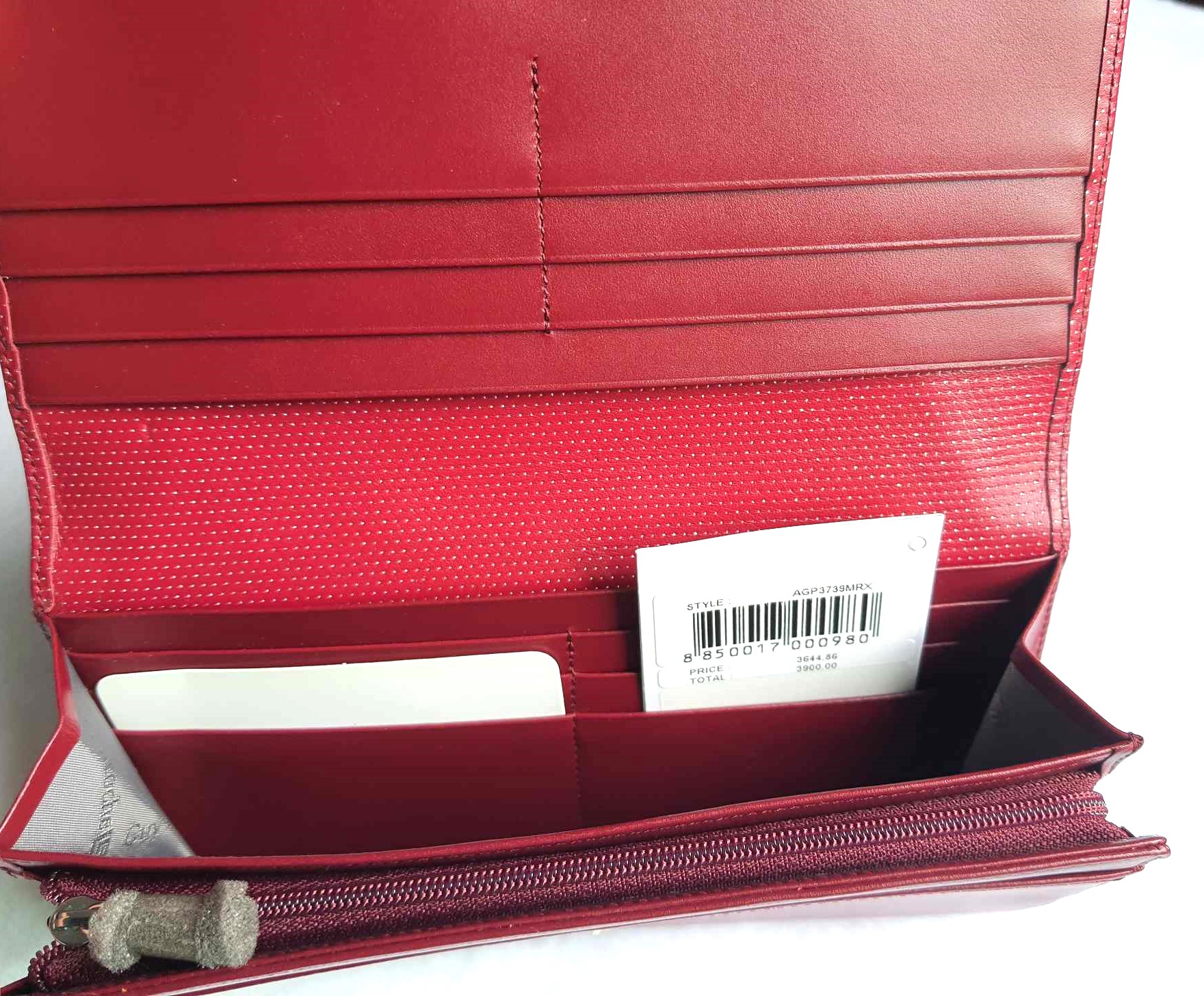 กระเป๋าสตางค์ Guy Laroche เปลือกมังคุด-คัตติ้ง ใหม่ แท้