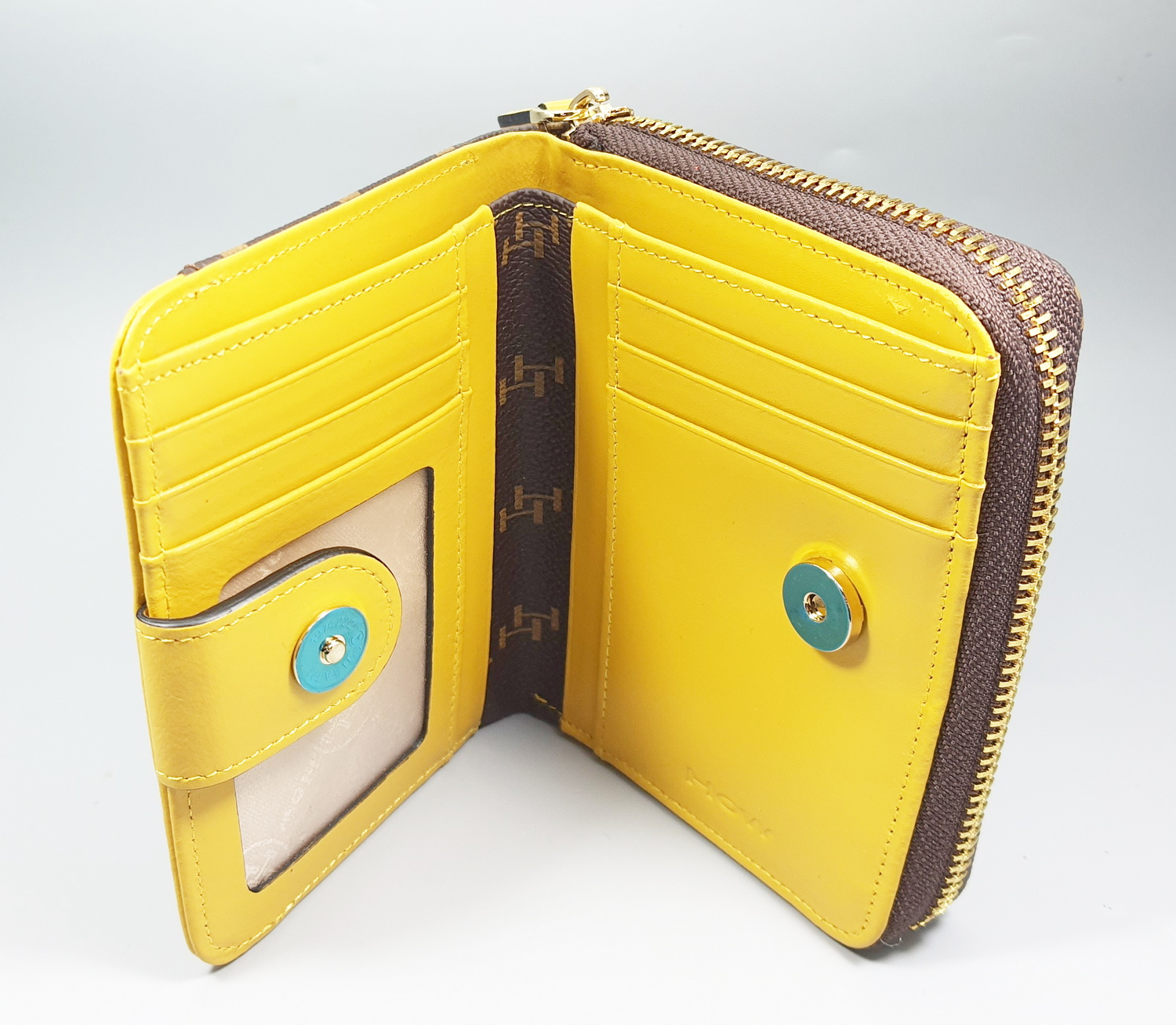 กระเป๋าสตางค์ HOW น้ำตาลไหม้ ใหม่ แท้