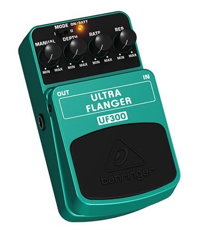 Behringer Ultra Flanger UF300 2-Mode Effects Pedal, 1K Ohms Output Impedance
