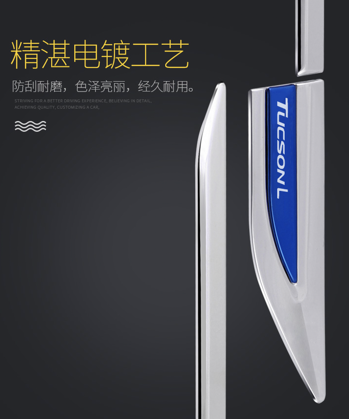 เพจกันกระแทกติดข้างรถ Hyundai CRETA ฮุนได เครต้า มีหลายสี จำนวน 2 ชิ้น