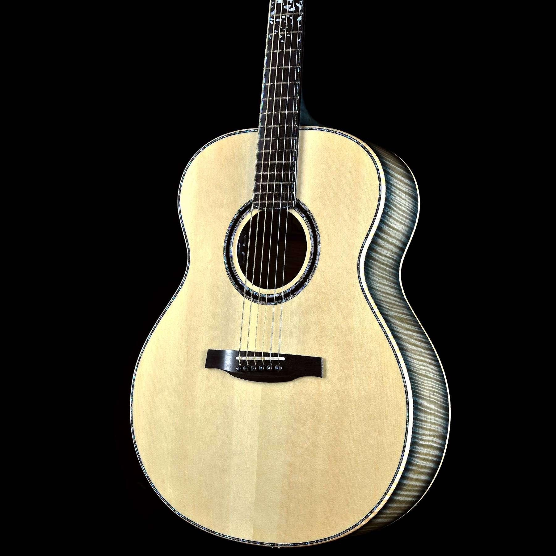 PRS Private Stock Acoustic Tonare Grand Green Nightshade Smoked Burst Maple