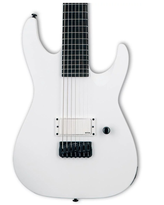 ESP LTD M-7BHT Arctic Metal Electric Guitar - Snow White Satin