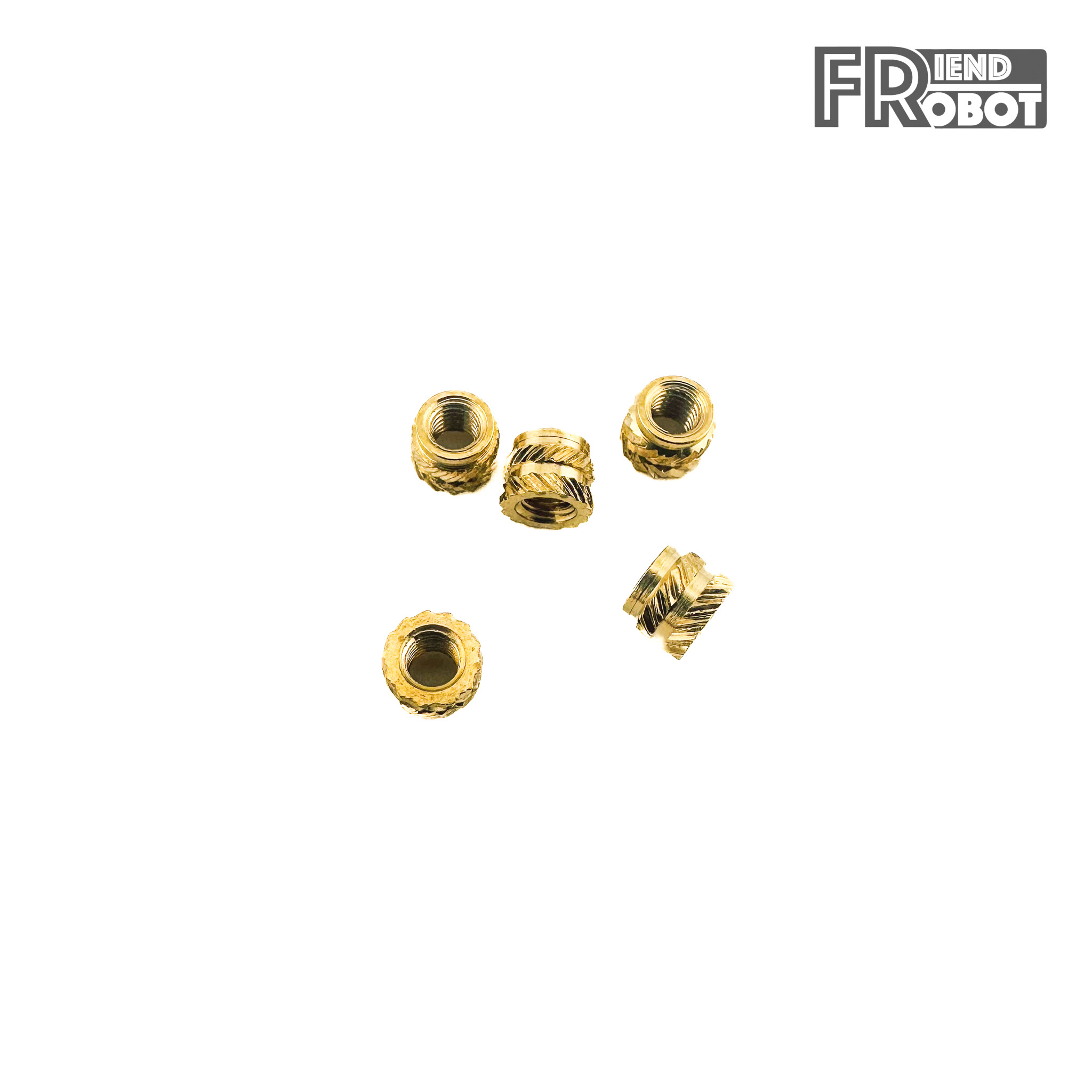 [M3x4x5] Insert Nut สำหรับงานพิมพ์ 3D สำหรับน๊อต M3 สูง 4 มม. ขนาดเส้นผ่านศูนย์กลาง 5 มม. (5 ชิ้น)