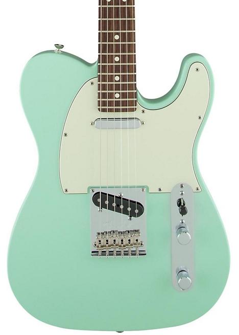 Fender Limited Edition American Standard Telecaster Rosewood Neck Electric Guitar - Surf Green Mint Green Pickguard