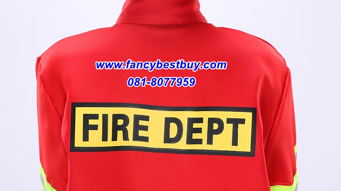 ชุดแฟนซีอาชีพ ชุดดับเพลิง ชุดแฟนซีนักดับเพลิงเด็ก Fireman พร้อมอุปกรณ์ 5 ชิ้น ใส่ได้ทั้งเด็กชายหญิง ขนาด 120-140
