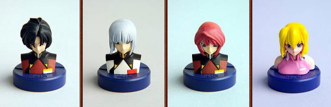 Pepsi limited Mobile Suit Gundam SEED bottle cap figure Part2 : 4 ตัว (แท้)