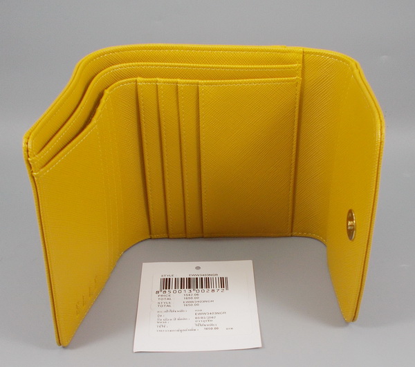 กระเป๋าสตางค์ ELLEเหลืองมัสตราด ใหม่ แท้