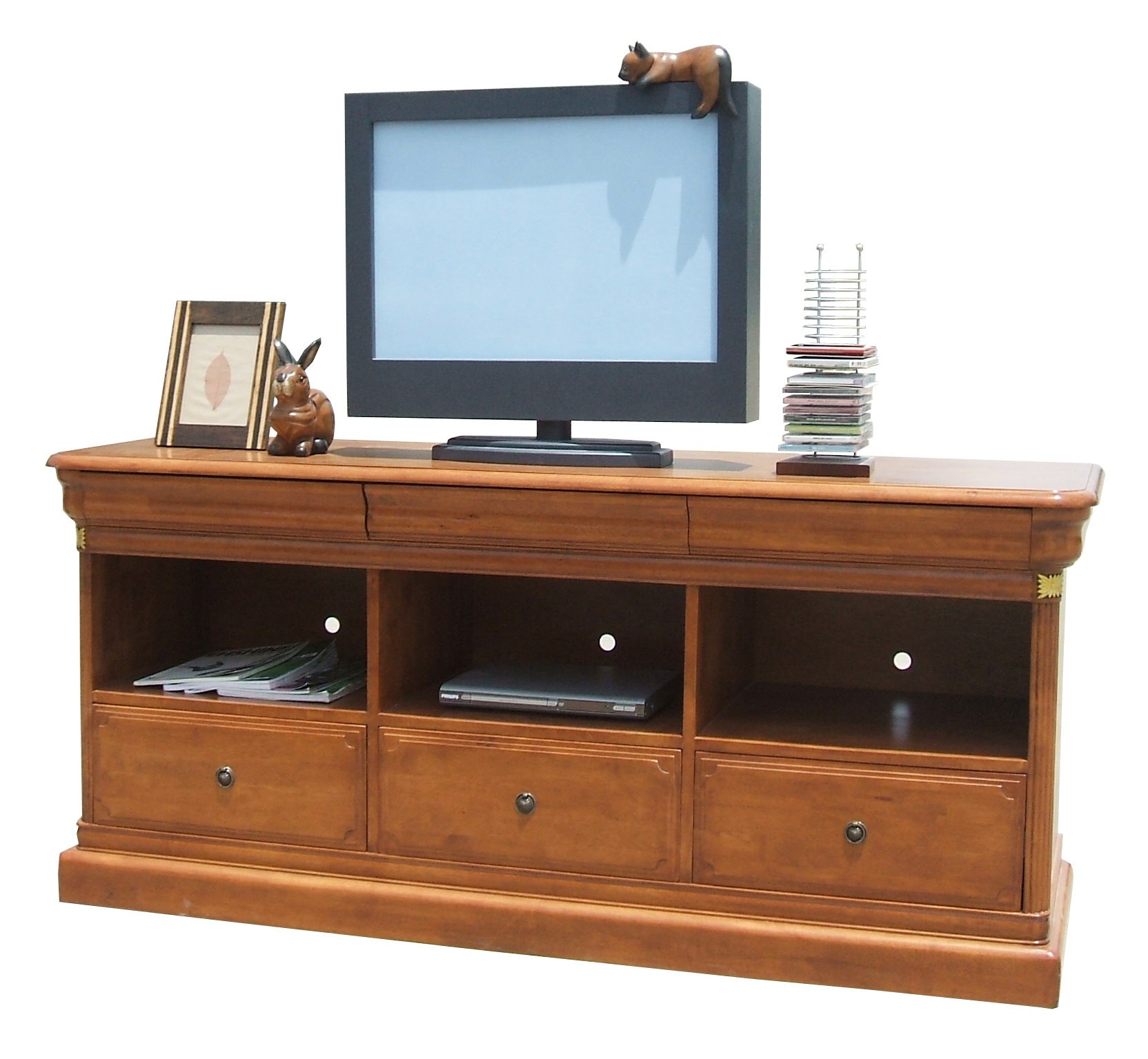ชั้นวางทีวี รุ่น Firence สีน้ำตาล ขนาด W 110 x D 56 x H 80 Cms.