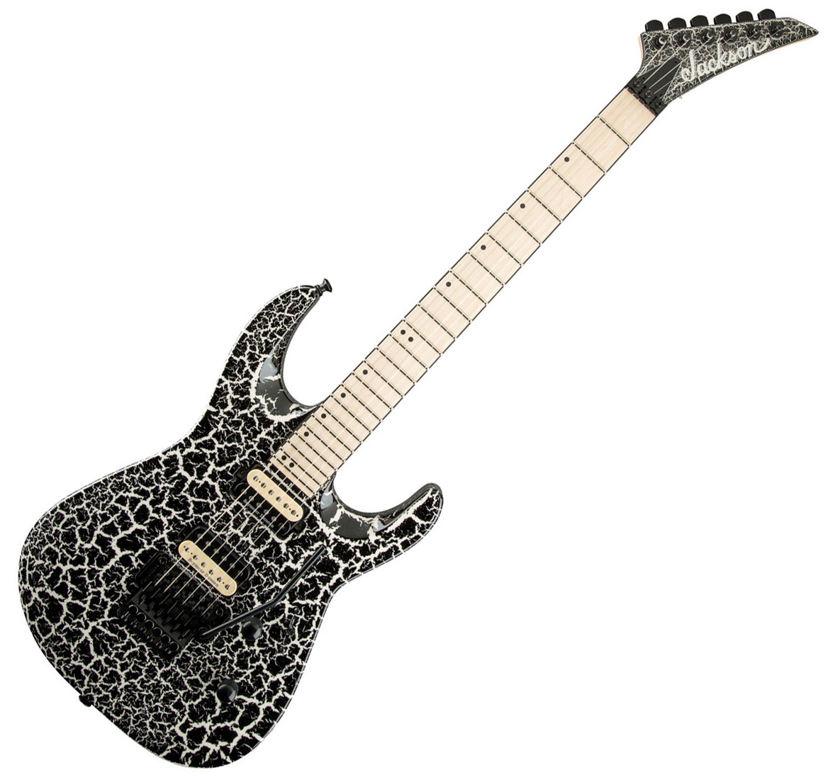Jackson DK2M Pro Series Dinky Electric Guitar Black & White Crackle