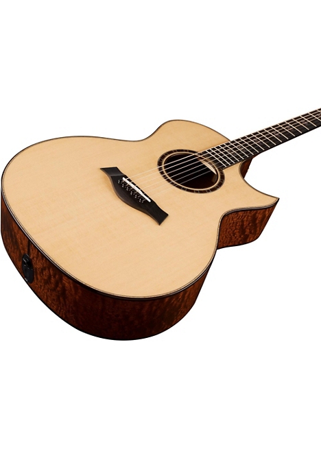 Taylor Limited Edition 514ce Quilted Sapele Grand Auditorium Florentine Cutaway Acoustic-Electric Guitar - Brown Stain