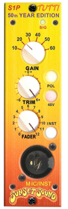 Sunset Sound S1P 500 Series Mic Pre