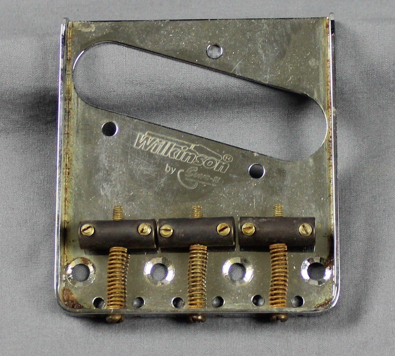 MJT Official Tele Vintage Style Bridge w/ Brass Saddles Aged by Mark Jenny