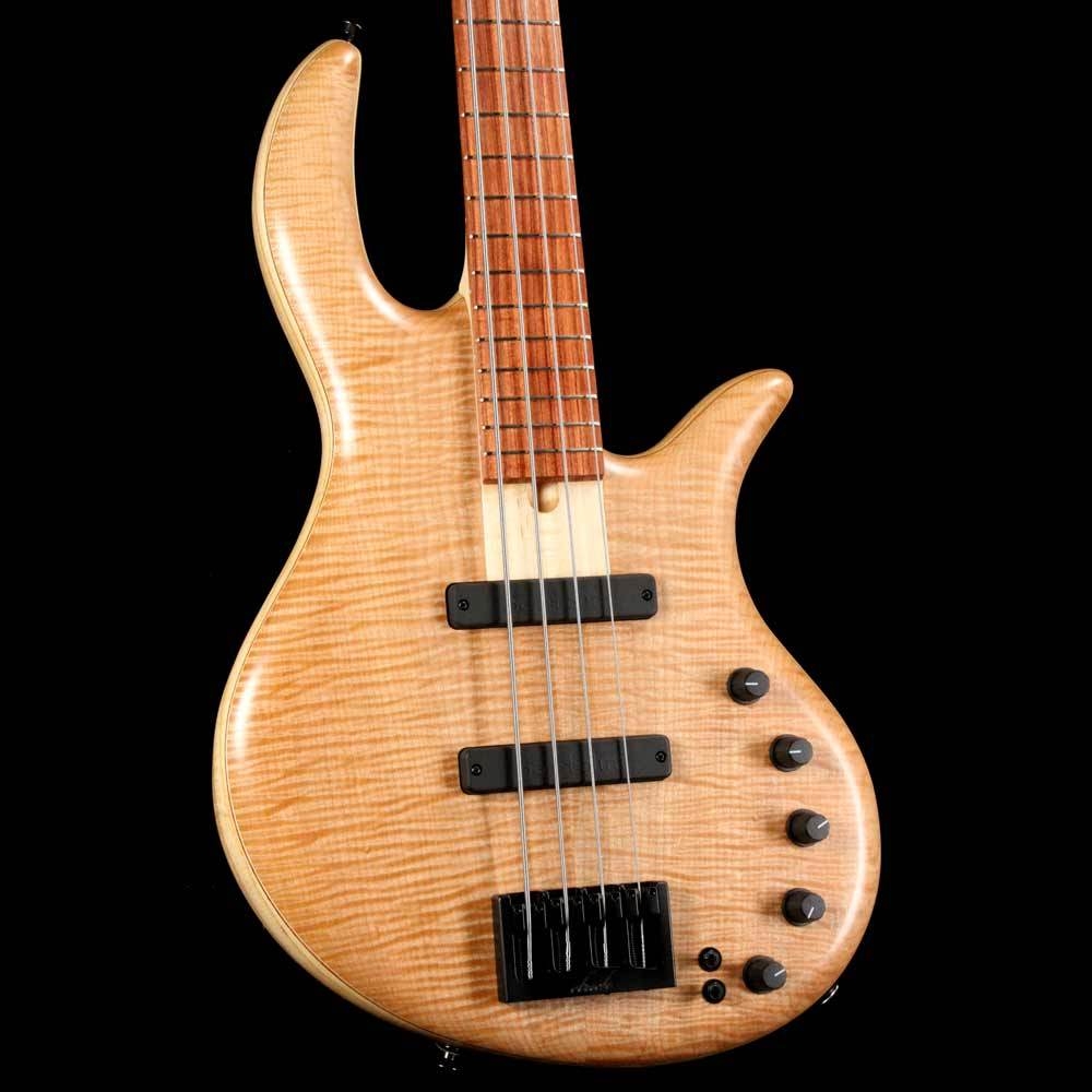 Elrick eVolution Gold Series 4-String Bass Flame Maple Top - Natural