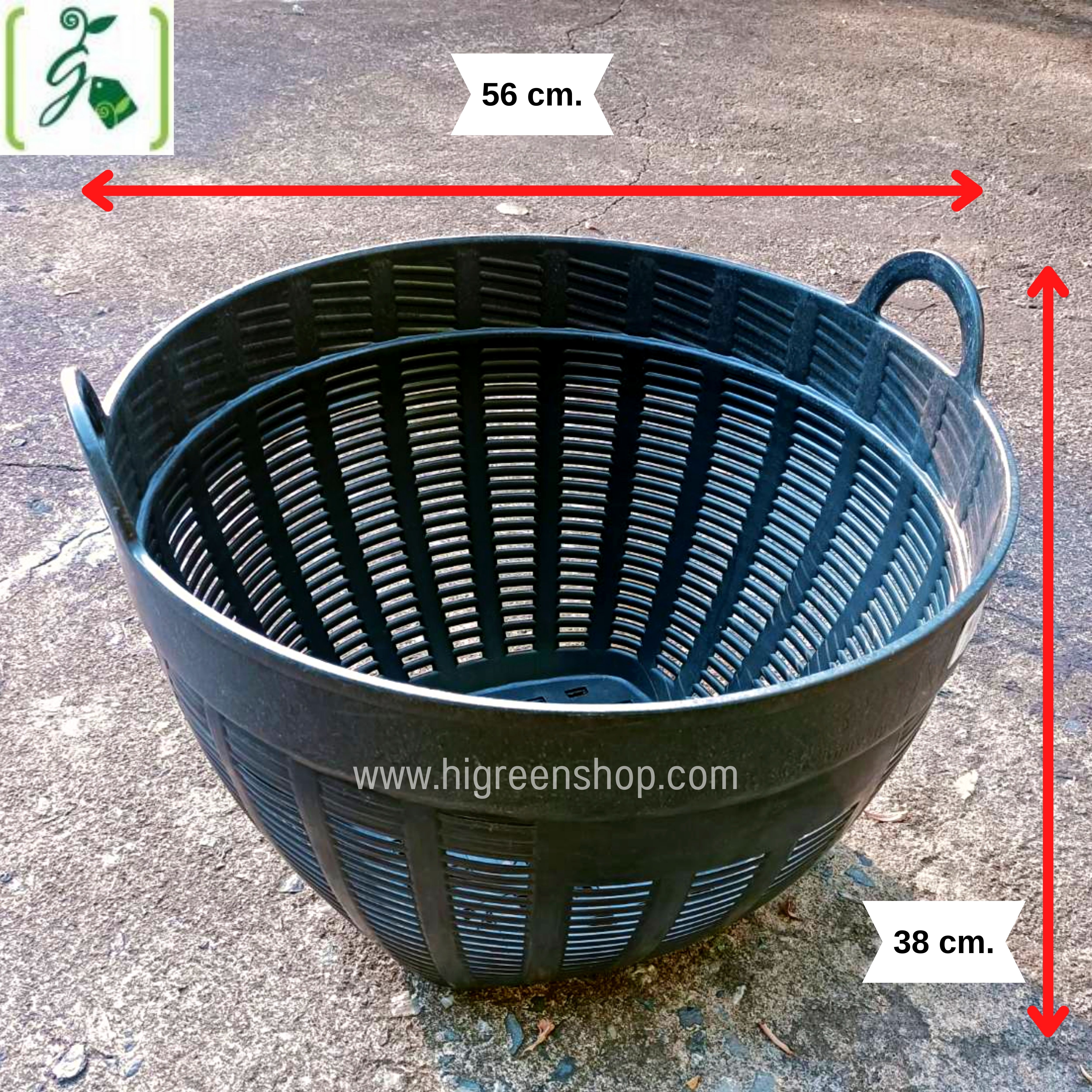 เข่งพลาสติก ข (22 นิ้ว / เบอร์3) จำนวน 1 ใบ