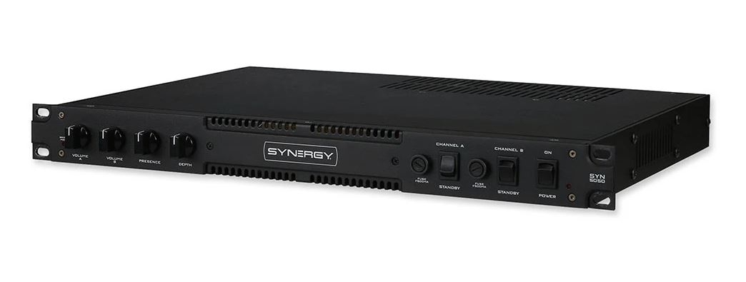 Synergy SYN-5050 2x50W Stereo Rack-Mount Tube Guitar Power Amps