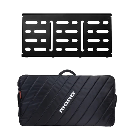 Mono PRO2.0 Soft Case + Pedalboard L, (BLK,Silver)