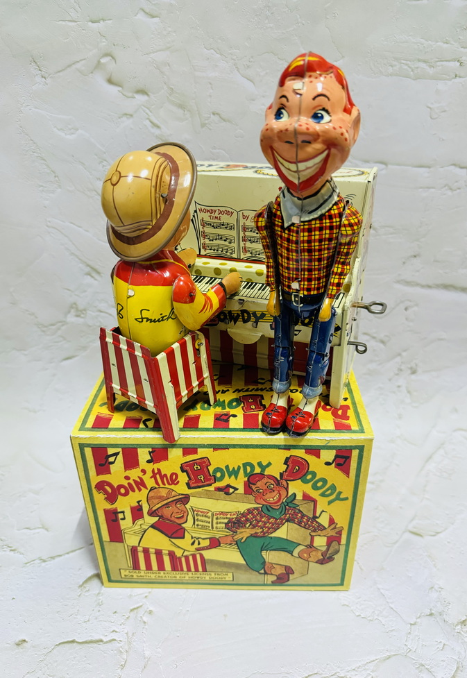 50s Unique Art Howdy Doody Vintage Tin Toy