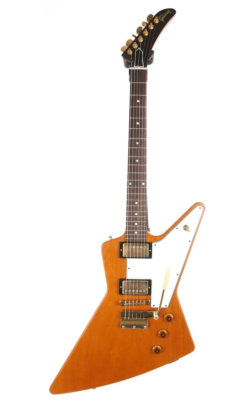 Gibson Custom Shop 1958 Explorer Heavy Antique Natural VOS Made 2 Measure Maestro Tailpiece