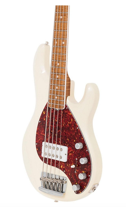 Ernie Ball Music Man 30th Anniversary StingRay5 Five-String Electric Bass Guitar - Transparent Buttercream