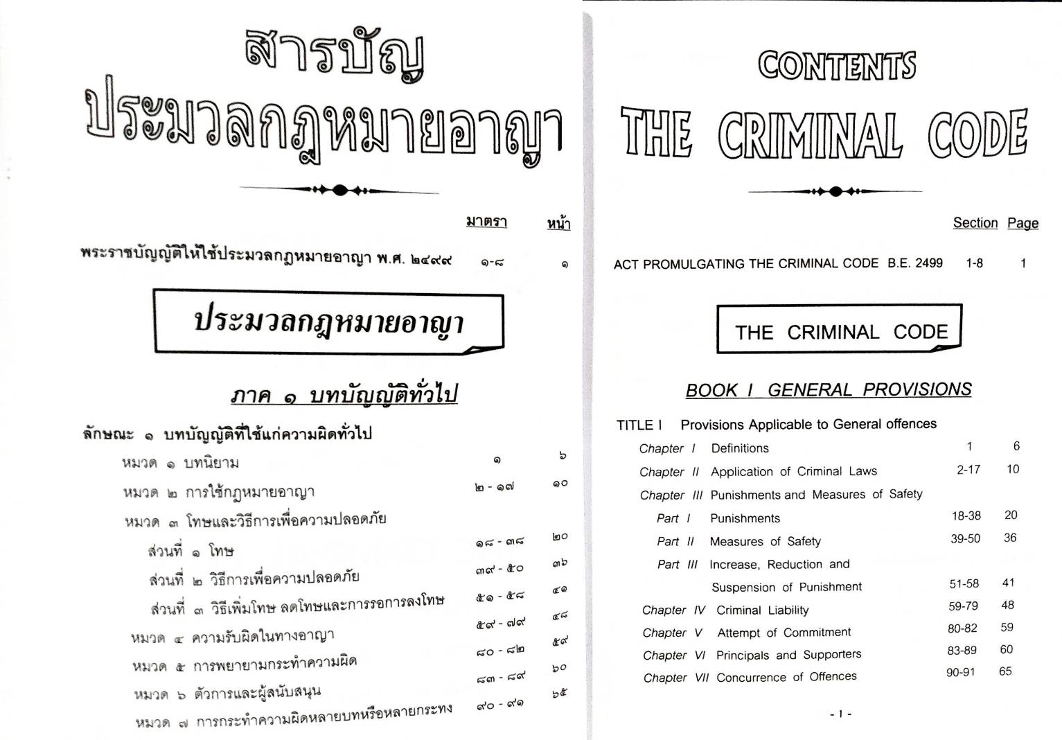 ประมวลกฎหมายอาญา แปลไทย-อังกฤษ เล่มเล็ก (5G 02)